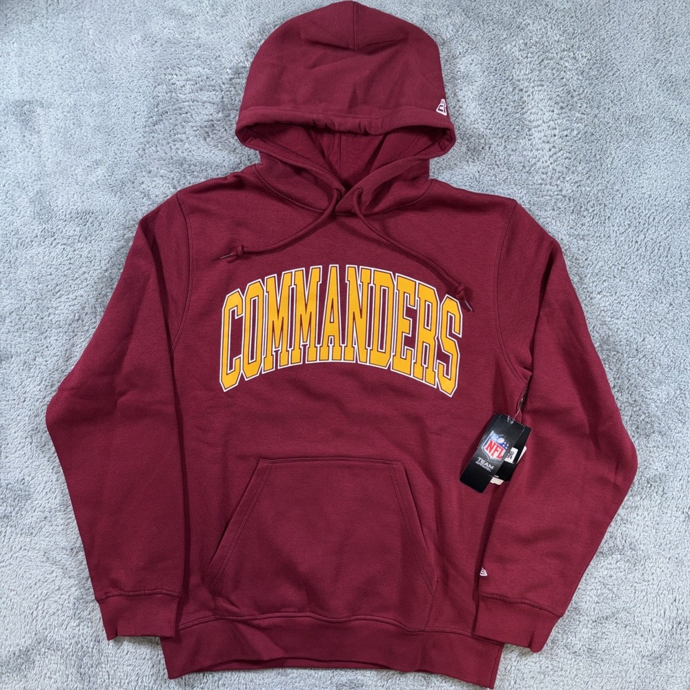 New Era Washington Commanders NFL Burgundy, Sz L, Sweatshirt Football